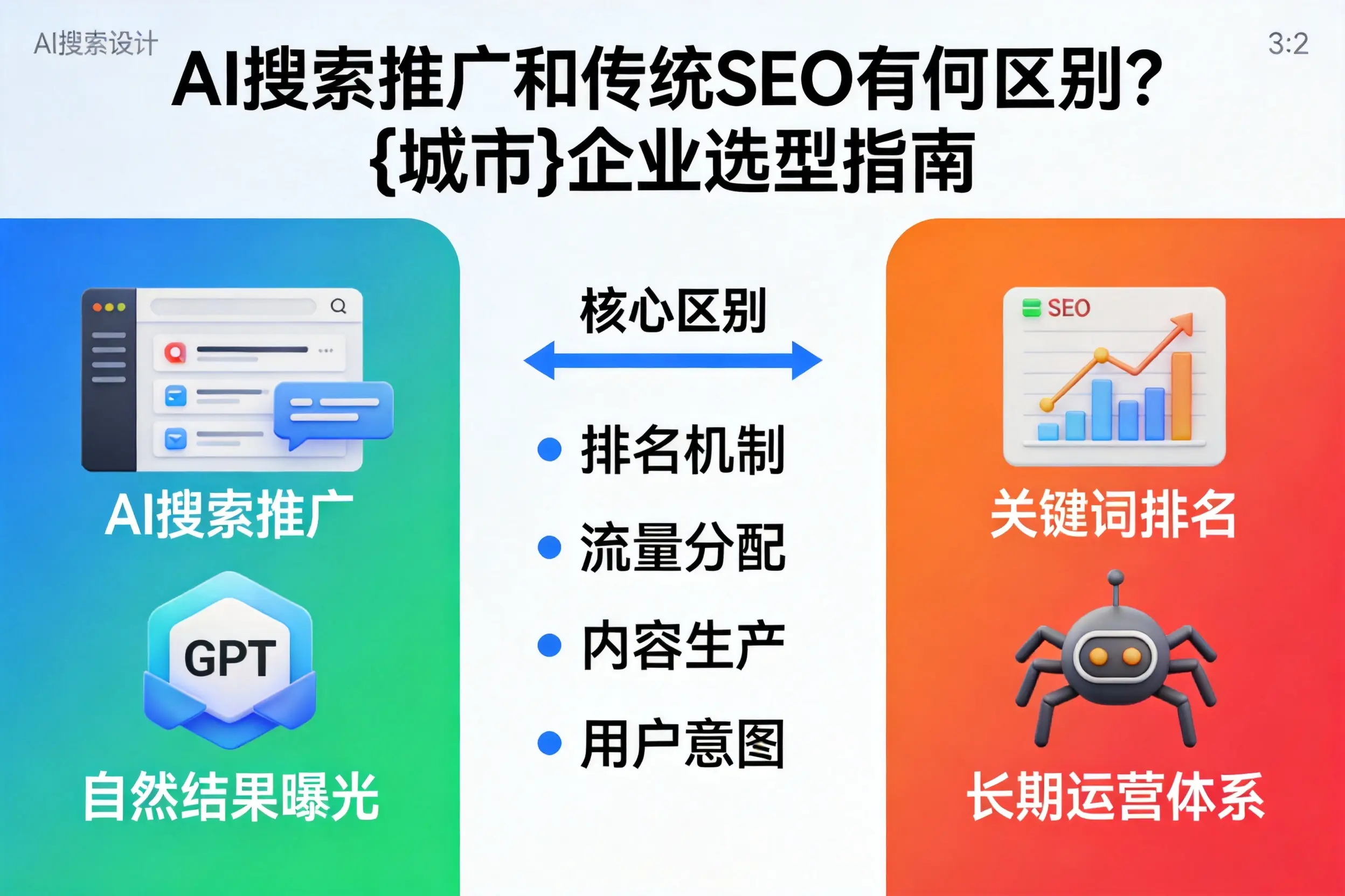 AI搜索推广和传统SEO有何区别？临沧企业选型指南