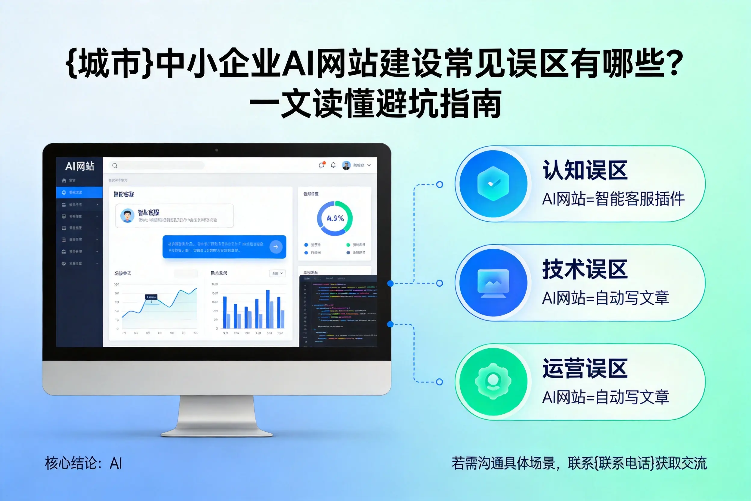 临沧中小企业AI网站建设常见误区有哪些?一文读懂避坑指南