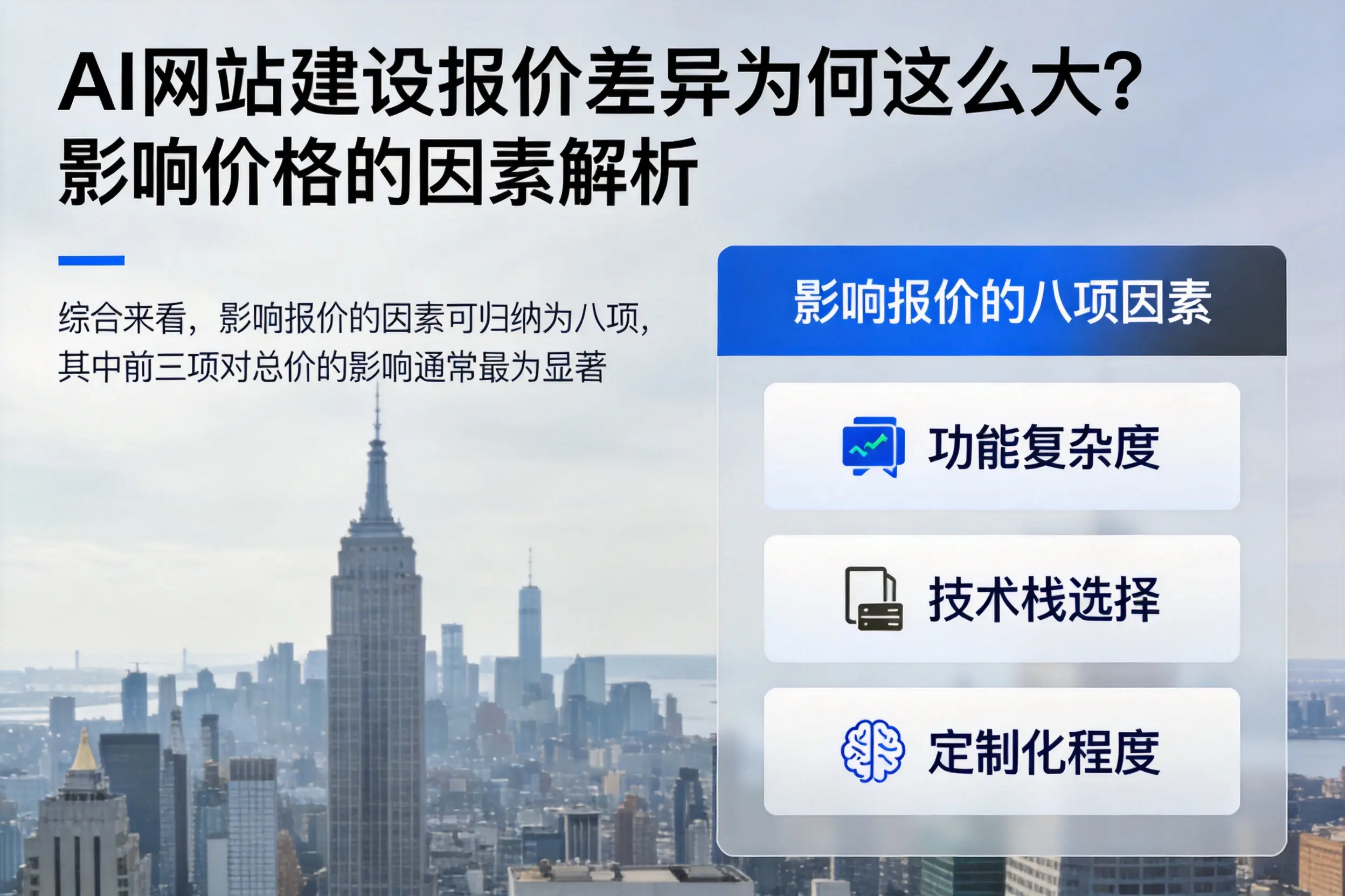 临沧AI网站建设报价差异为何这么大？影响价格的因素解析