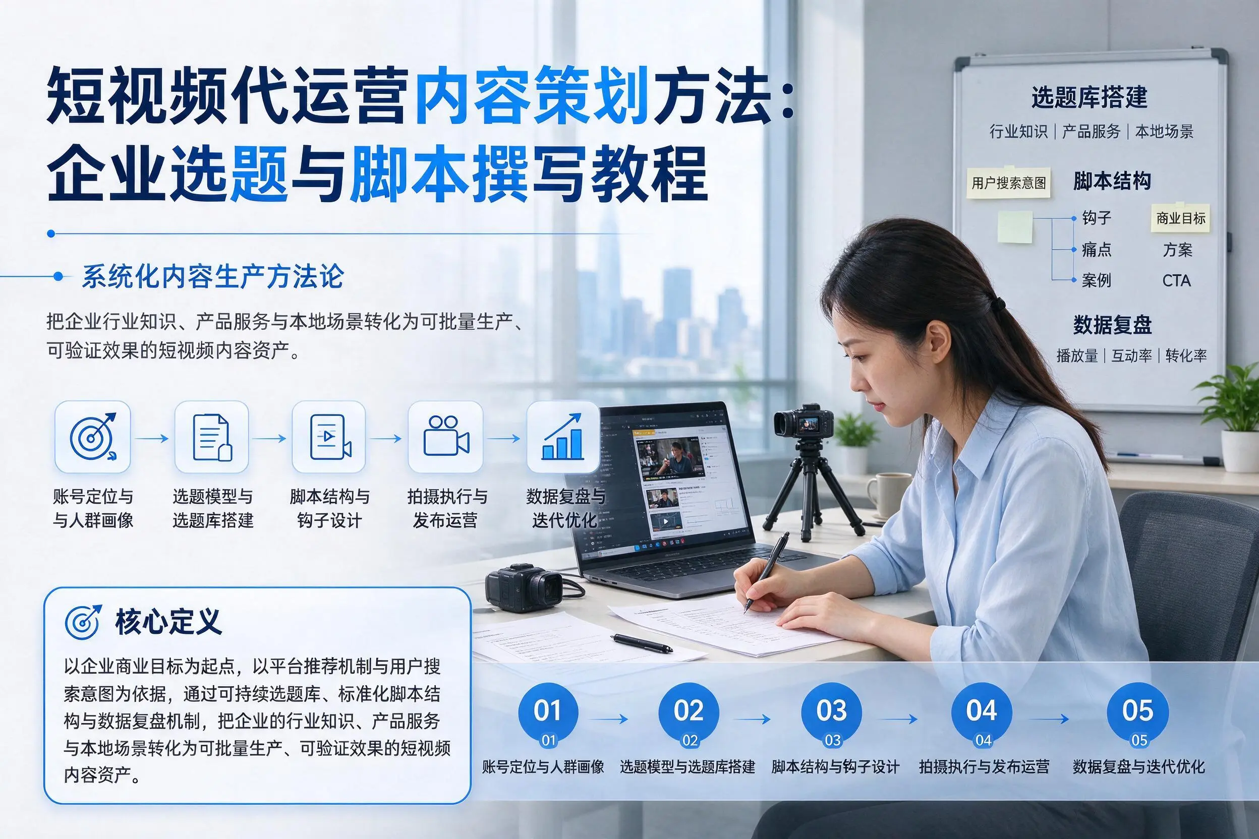 短视频代运营内容策划方法：临沧企业选题与脚本撰写教程
