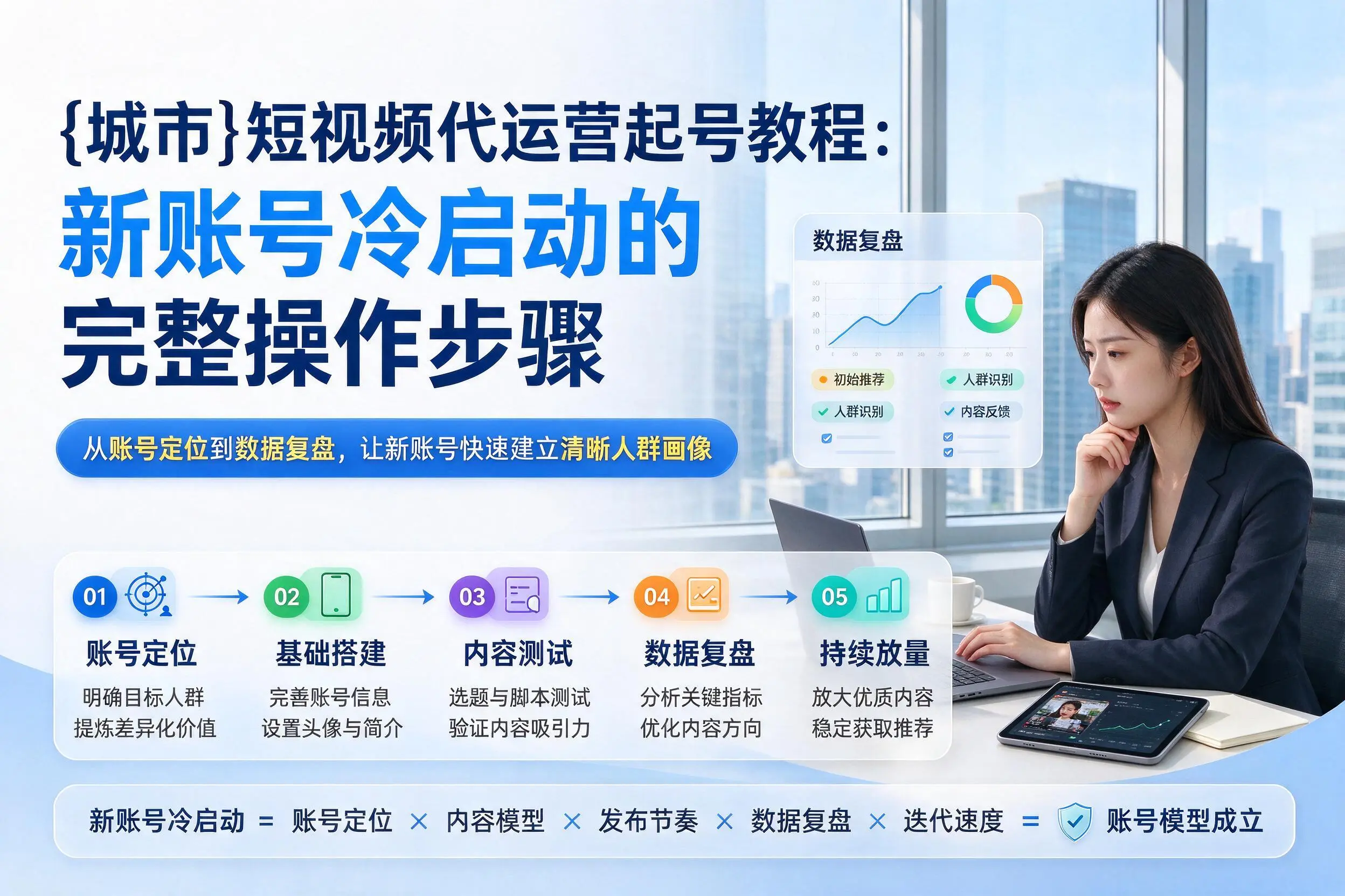 临沧短视频代运营起号教程：新账号冷启动的完整操作步骤