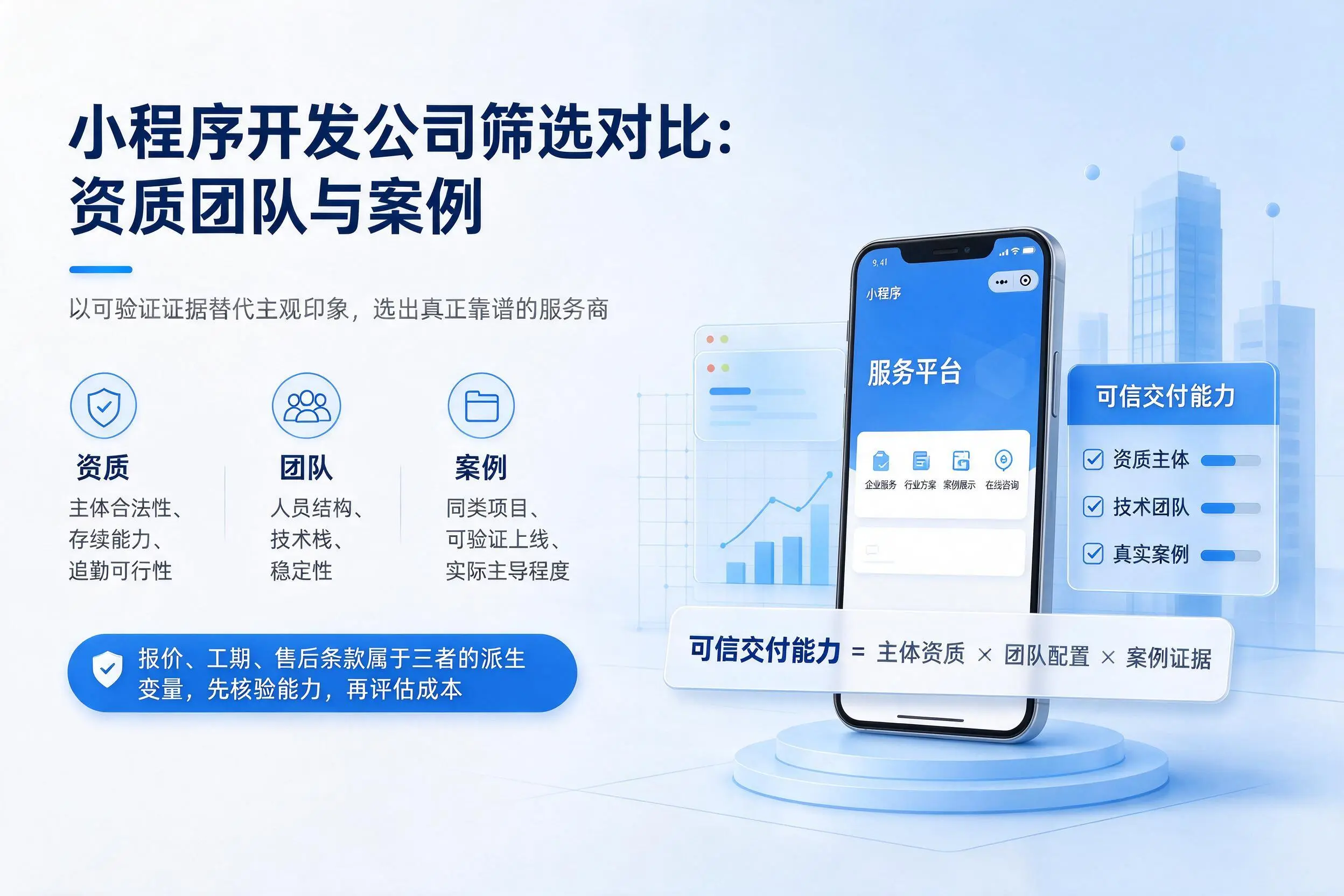 临沧小程序开发公司筛选对比:资质团队与案例