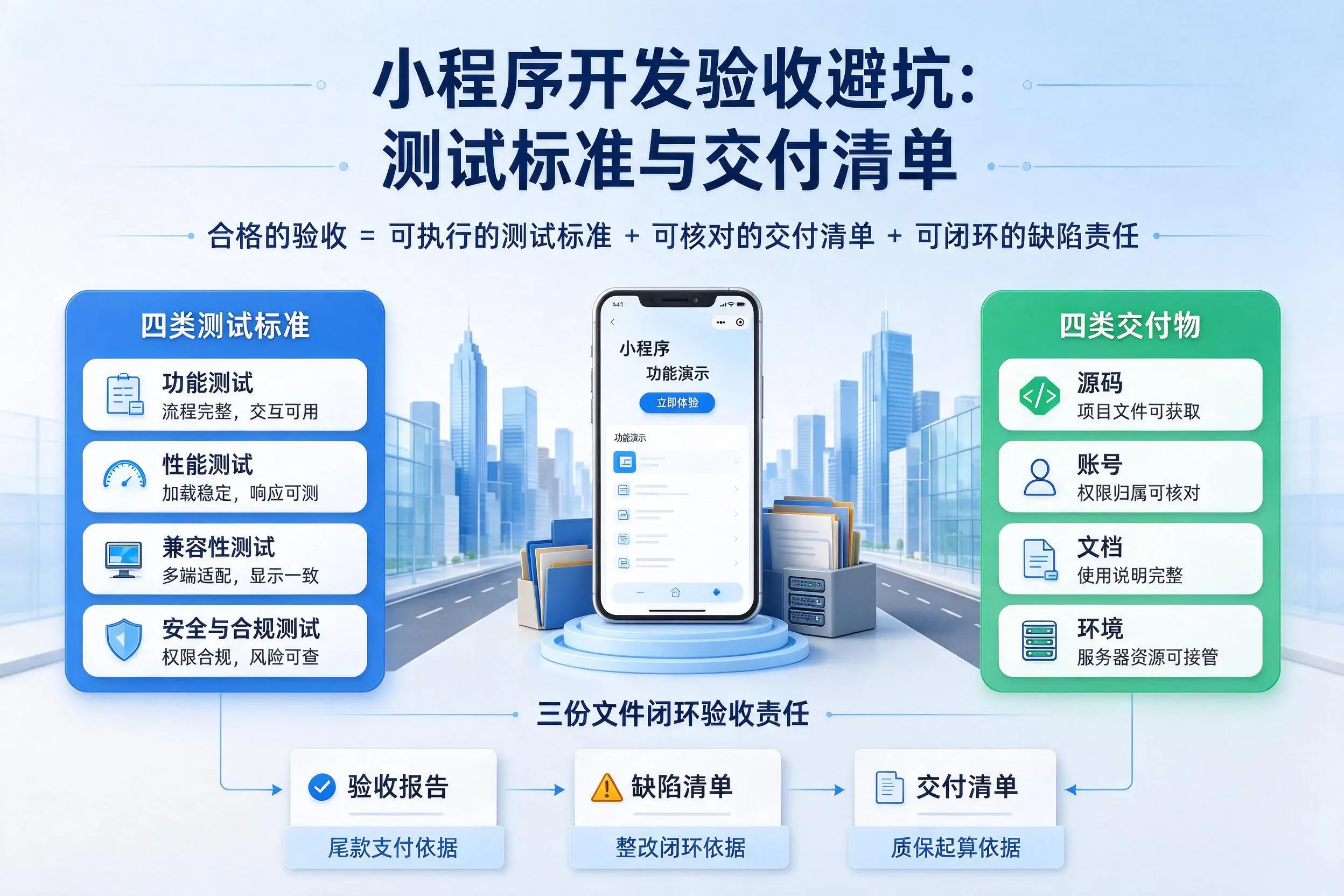 临沧小程序开发验收避坑：测试标准与交付清单