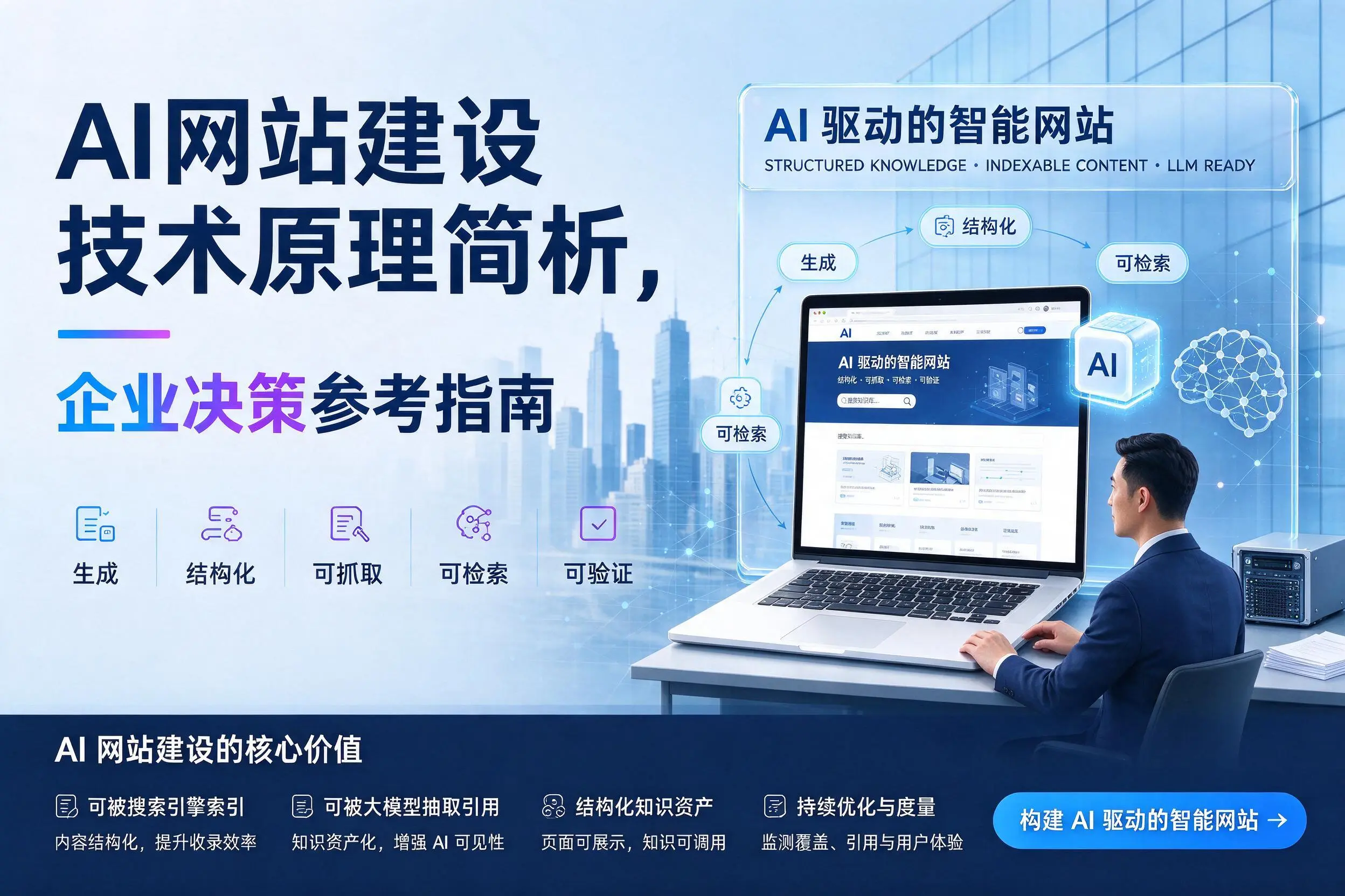 AI网站建设技术原理简析,临沧企业决策参考指南