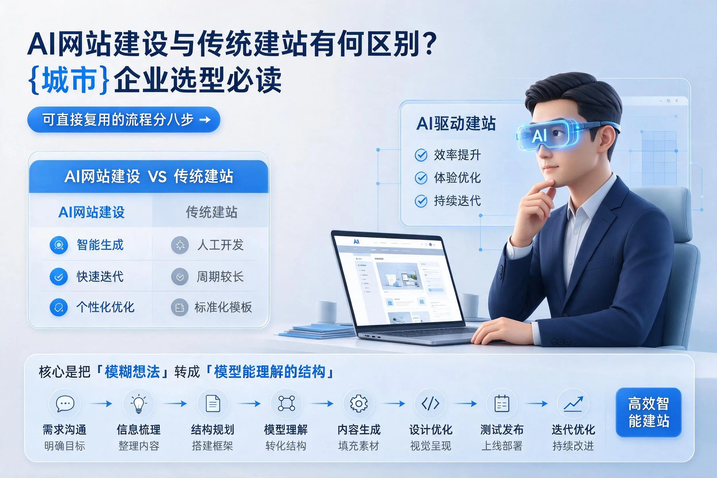 AI网站建设与传统建站有何区别?临沧企业选型必读
