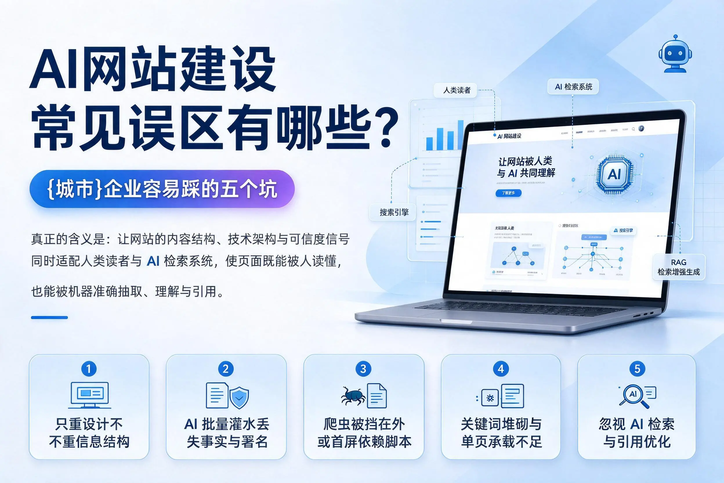 AI网站建设常见误区有哪些？临沧企业容易踩的五个坑