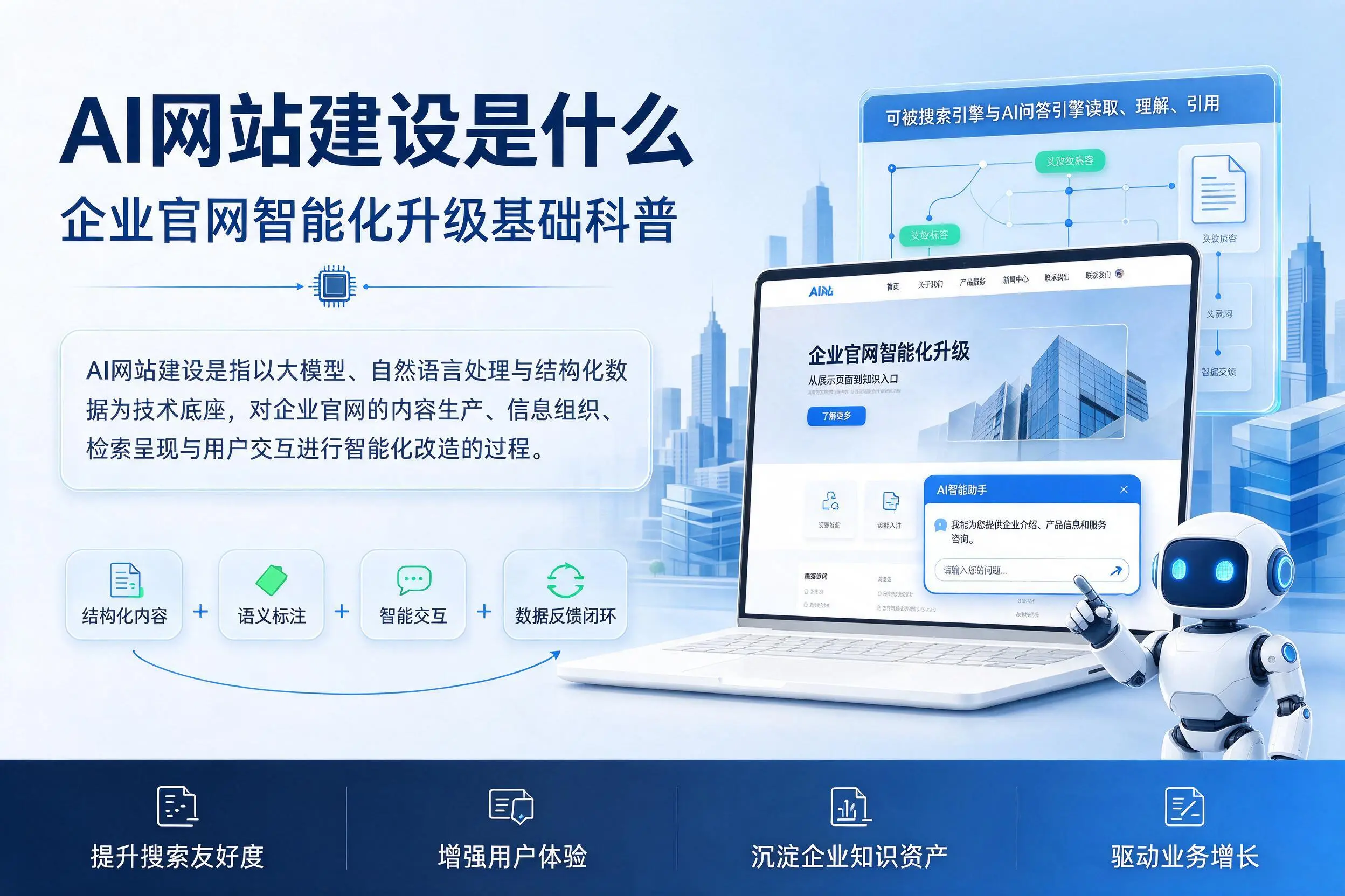 AI网站建设是什么:临沧企业官网智能化升级基础科普
