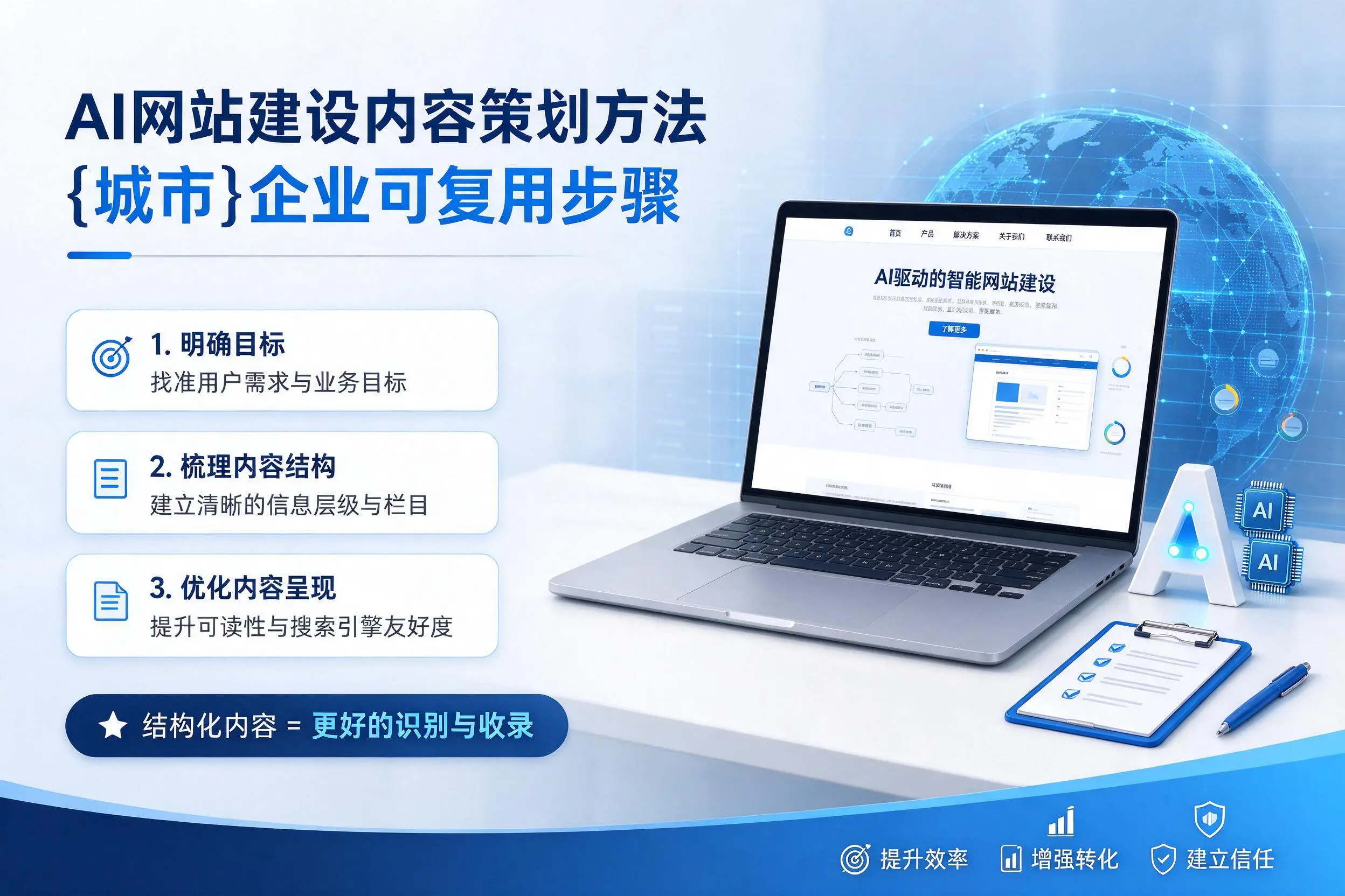 AI网站建设内容策划方法,临沧企业可复用步骤