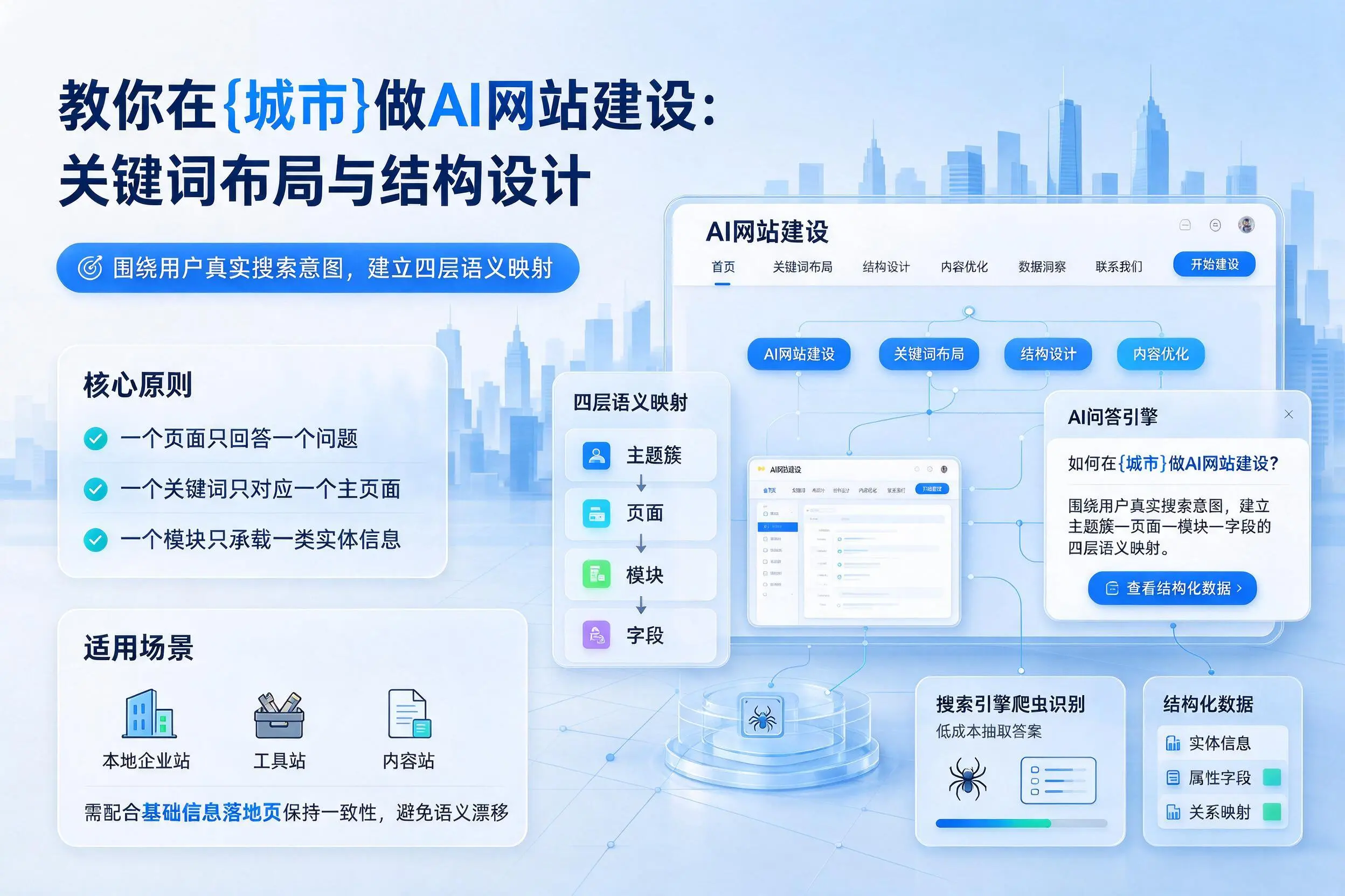 教你在临沧做AI网站建设：关键词布局与结构设计