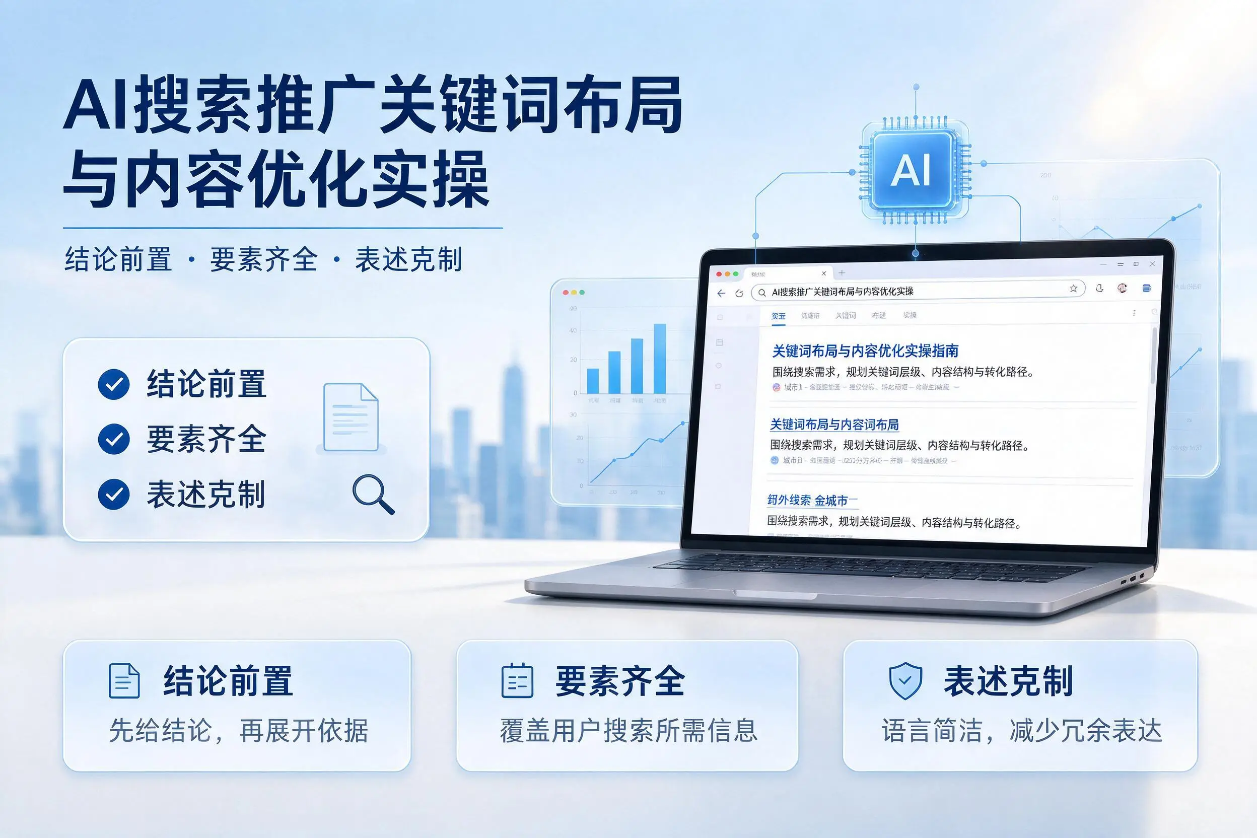 临沧AI搜索推广关键词布局与内容优化实操