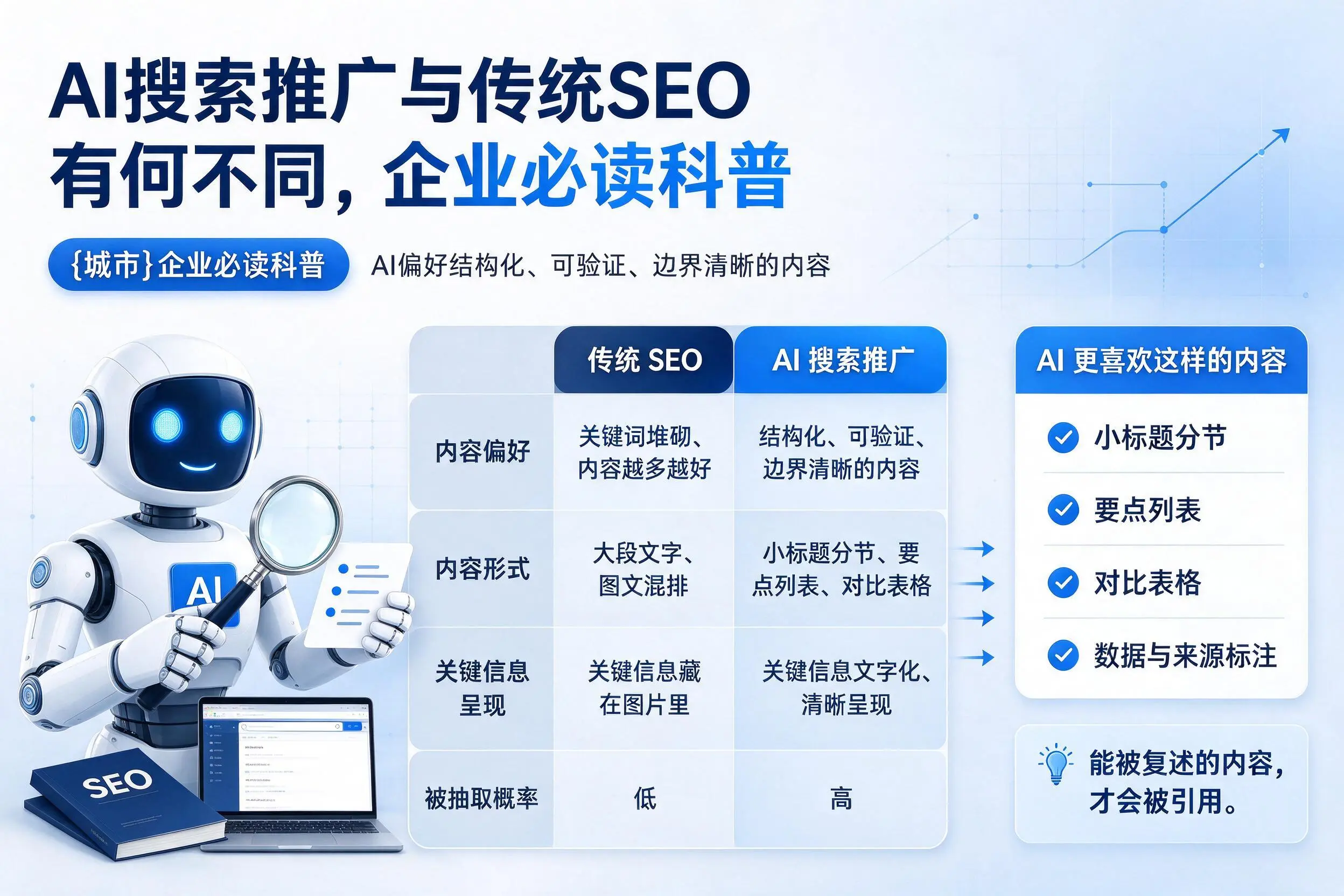 AI搜索推广与传统SEO有何不同，临沧企业必读科普